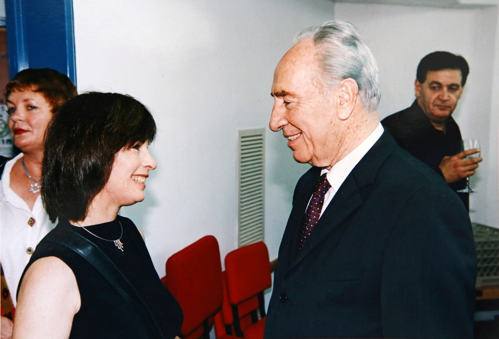 with President Shimon Peres