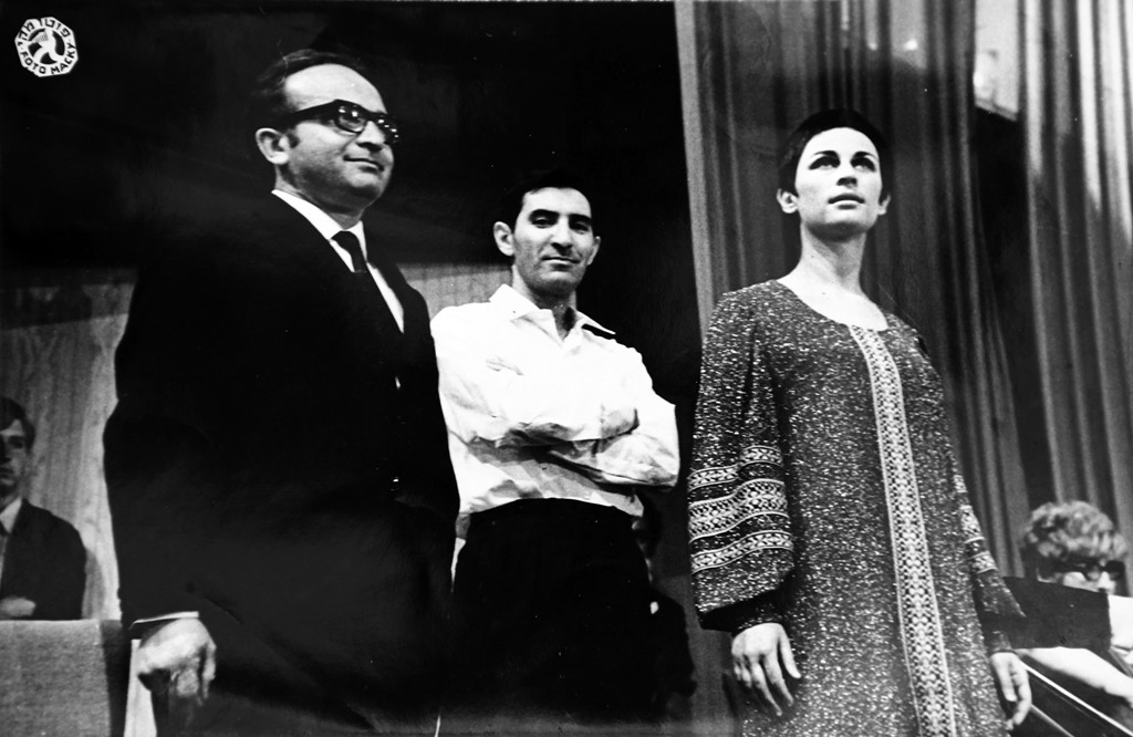 Nurit with Moni Amarillio and Yaakov Hollander